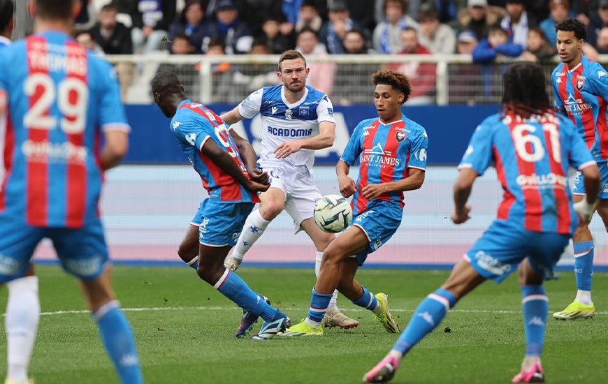 Les Caennais étaient devant jusqu'à la 75e minute sur la pelouse de l'AJ Auxerre samedi après-midi