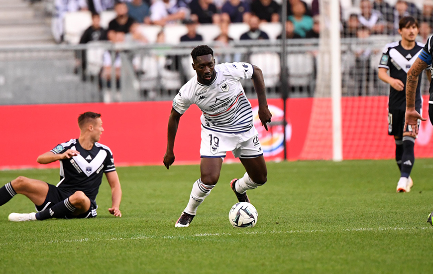 Alexandre Mendy a inscrit son septième but de la saison ce soir sur la pelouse des Girondins de Bordeaux 