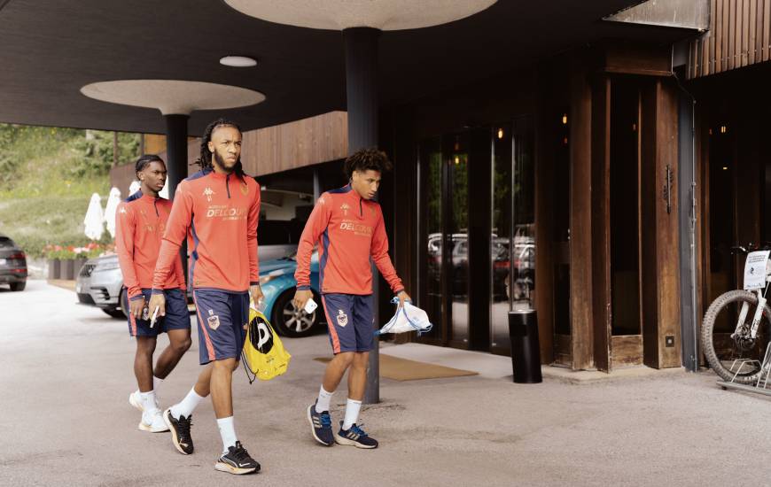 Les joueurs du Stade Malherbe Caen sont actuellement en Suisse pour un stage de préparation de huit jours