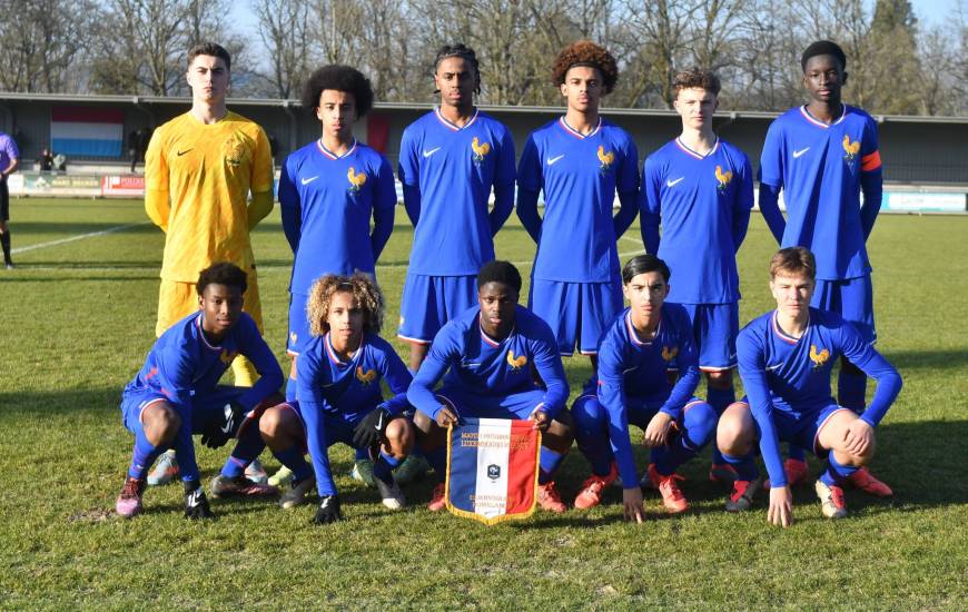 Pierre Reale lors du dernier rassemblement avec l'Équipe de France U16