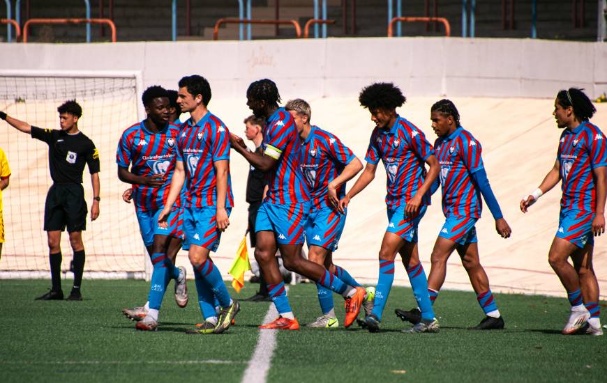Les U19 Nationaux du Stade Malherbe Caen espèrent terminer en tête de leur championnat (© Aaron Lemarchand)