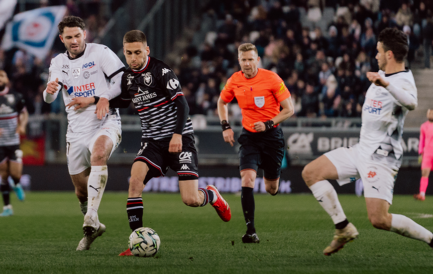 Mickaël Leleu lors de la rencontre sur la pelouse d'Amiens il y a quelques semaines