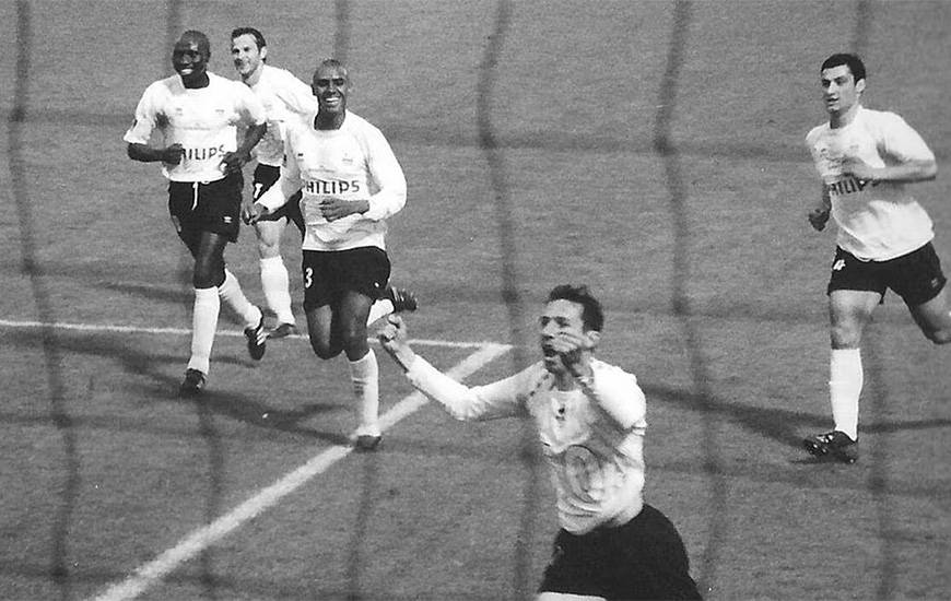 La joie de Cyrille Watier après l'ouverture du score (© GUILLAUME GOGO)