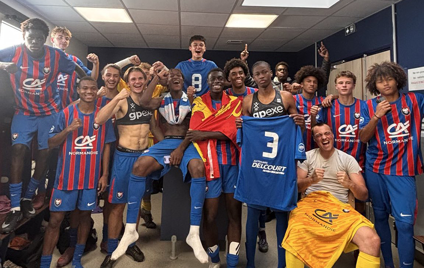 Quatrième victoire consécutives pour les U19 Nationaux du Stade Malherbe Caen