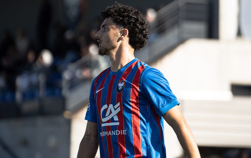 Soan Ameline, premier buteur avec les U19 Nationaux du Stade Malherbe Caen ce dimanche