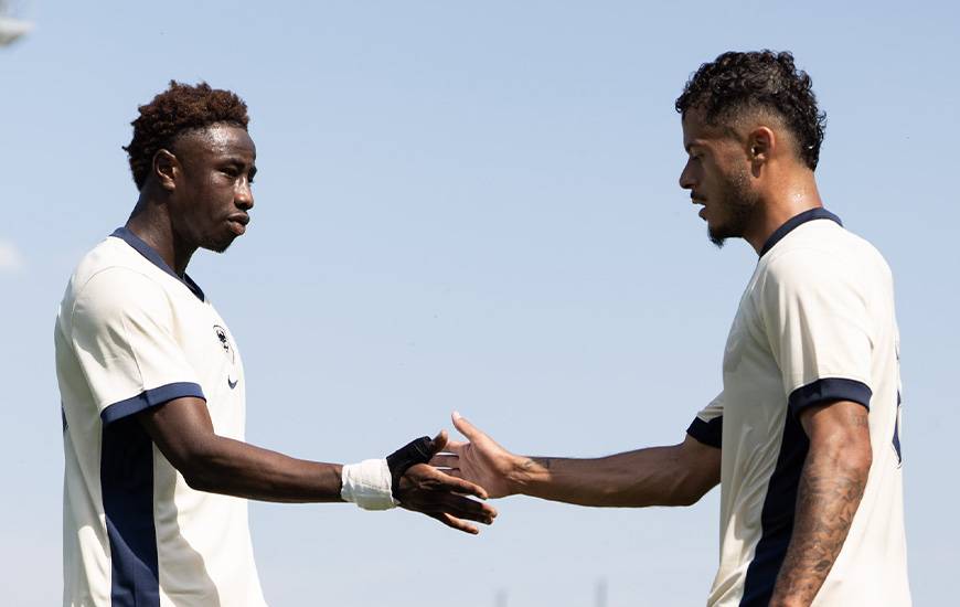 Salim Diakité passeur pour Samuel Noireau Dauriat sur le deuxième but du Stade Malherbe Caen