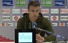 Damien Da Silva  lors du point presse avant SM Caen - Olympique Lyonnais.