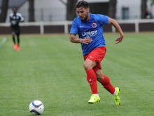 Premier match sous les couleurs "Bleu et Rouge" et premier but pour le nouveau n°9 du Stade Malherbe, Andy Delort qui a ouvert le score contre Vannes.