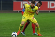 Auteur de six réalisations en Ligue 1 cette saison, l'ex-Caennais Emiliano Sala qui s'est engagé pour cinq ans avec le FC Nantes cet été est le meilleur buteur des Canaris.