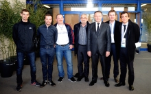 En présence, entre autres, du président Jean-François Fortin, le secrétaire d'état Thierry Braillard a échangé avec les représentants du MNK 96 avant le match contre Lorient.