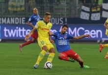 Malgré l'engagement de Nicolas Seube, les Caennais qui restaient sur trois victoires de rang ont perdu contre les Nantais de Yacine Bammou, auteur de l'ouverture du score.