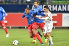 Soir de retrouvailles pour Ronny Rodelin, auteur de trois buts lors de ses trois dernières sorties, qui retrouve son ancien club : le LOSC qui l'a prêté au Stade Malherbe.