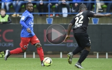 Après avoir intercepté un ballon dans sa propre moitié de terrain, Saidi Ntibazonkiza a poussé à la faute Nampalys Mendy ; le Niçois commettant une obstruction dans sa surface de réparation synonyme de penalty pour le Stade Malherbe.