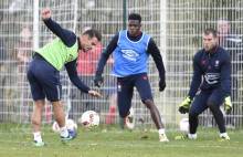Alaeddine Yahia préservé à cause de douleurs au mollet et à la cheville, Romain Genevois - ici, avec Damien Da Silva et Rémy Vercoutre (forfait) - revient dans les "18" Caennais.