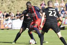 Victime d'une entorse à une cheville au début du stage à Deauville et forfait contre Avranches, Christian Kouakou a disputé l'intégralité de la seconde période face au Havre.