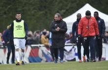 Interrompus pendant leur échauffement, les Caennais qui sont restés dormir en région parisienne ont effectué une séance sur le synthétique du Parc des Sports Léo-Lagrange.