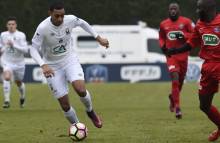 En inscrivant un doublé sur un terrain assez gras après le gel de la veille, Ronny Rodelin a montré la voie des 1/16e de finale de la Coupe de France à ses partenaires.