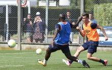 Reprise de l'entraînement ce lundi après-midi pour Frédéric Guilbert, Ismaël Diomandé et les Caennais.