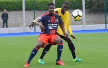 Comme Hervé Bazile, Makan Macalou s'est offert un doublé lors de la victoire caennaise contre la réserve avranchinaise. ©Photo d'archives.