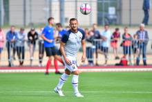Jonathan Gradit a effectué son retour à l'entraînement après 6 semaines de blessure, le latéral caennais était touché aux adducteurs