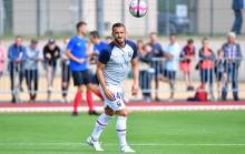 Jonathan Gradit est titulaire pour ce match amical après ses premières minutes avec le Stade Malherbe face au Havre AC vendredi soir