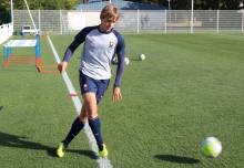 Titulaire depuis le début de la saison au milieu de terrain, Loup Hervieu a inscrit le second but caennais hier sur la pelouse de l'US Quevilly