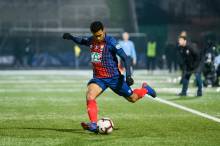 Yoël Armougom était titulaire samedi soir en position de latéral gauche face au Red Star en 32e de la Coupe de France