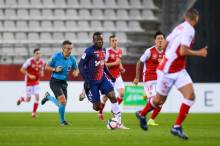 Casimir Ninga et les caennais ont ramené un point lors du dernier déplacement sur la pelouse du Stade de Reims