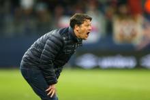 Fabien Mercadal a tout donné pour être derrière ses joueurs en fin de rencontre, peut-être émoussés après ce 3ème match en une semaine