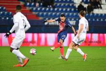 Saïf-Eddine Khaoui occupe les deux premières places du classement grâce à ses buts face au Toulouse FC et sur la pelouse du RC Strasbourg