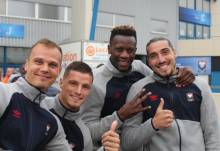 Les joueurs du Stade Malherbe Caen ont joué le jeu pendant près de 2h à la rencontre des supporters présents pour la présentation de l'effectif 2018 / 2019
