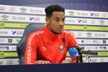 Younn Zahary qui a disputé les deux dernières rencontres avec le Stade Malherbe s'est exprimé devant la presse ce midi