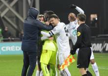 Après avoir stoppé 3 tirs au but messins, Brice Samba avait grandement participé à la qualification du Stade Malherbe Caen pour les quarts de la Coupe de France la saison dernière