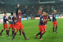 Ronny Rodelin avait ouvert le score il y a deux saison face à l'En Avant Guingamp de la tête après un coup-franc de Julien Féret