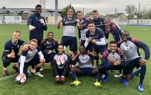 L'équipe, composée notamment de Jan Repas ou encore Enzo Crivelli, qui a remporté le mini-tournoi en 5 VS 5 pour terminer la séance ce matin