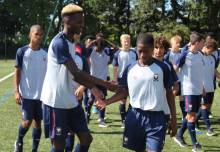 Jason Ngouabi en début de saison lors de la reprise des U17 Nationaux aux côtés de Lamine Sy
