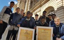 Les U17 du Stade Malherbe ont pu se rendre au Palais du Luxembourg pour présenter leur charte