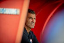 Rui Almeida et les joueurs du Stade Malherbe Caen s'apprêtent à débuter le championnat sur la pelouse de Bonal