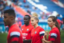 L'équipe de Zoé Brebion, Yoël Armougom, Caleb Zady et Manon Dubos ont remporté la compétition hier après-midi