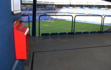 Quinze collecteurs sont présents dans toutes les zones fumeurs du stade Michel d'Ornano afin de recycler les mégots