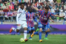 Damien Da Silva et les Caennais devaient faire face à Alexandre Lacazette, meilleur buteur du championnat