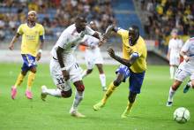 Brice Tutu a effectué trois apparitions en Domino's Ligue 2 cette saison dont une première à Sochaux 
