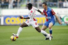 Nicolas Florentin face au Mans lors de la victoire (3-1) en 2009, le dernier succès face aux Manceaux