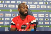 Baisama Sankoh, meilleur buteur du Stade Malherbe Caen cette saison était en conférence de presse ce vendredi midi