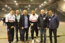 Joueurs et staff du Stade Malherbe Caen étaient invités à jouer avec les partenaires du club pour ce tournoi de pétanque annuel