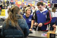 Benjamin Jeannot a pu jouer au conseiller chez notre partenaire Instersport lors d'une activation au cours de la saison