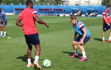 Absent de l'entraînement ces 10 derniers jours, Jan Repas est bien présent pour préparer le prochain match