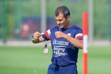 Comme depuis le début de la préparation, Rui Almeida a décidé d'évoluer en 5-3-2 pour ce Trophée des Normands face au Havre