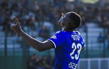 Brice Tutu, prêté la semaine dernière au SC Bastia a inscrit son premier but sous ses nouvelles couleurs en match amical  © SC bastia