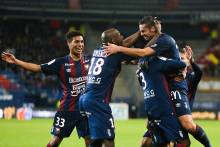 Jessy Pi a inscrit le second but du Stade Malherbe Caen d'un magnifique corner direct depuis la gauche du terrain à la 70e minute